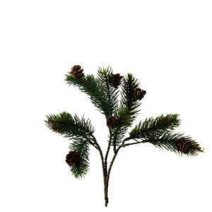 Denneboom takje met een denappeltje | 28 cm | 3 stuks in bosje