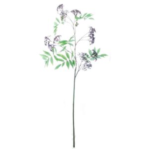 Tak met sering-achtige knopjes | 108 cm | paars