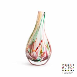 Fidrio vaas Bottle Pisa | H.18 cm | Mixed Colours