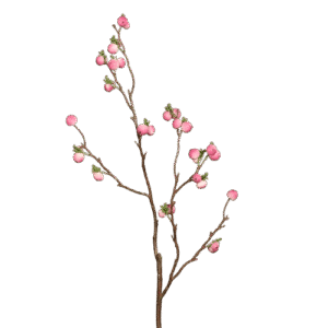 Sneeuwbes takje | 62 cm | roze creme