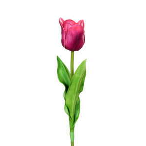 Tulp van foam op een lange steel | paars roze | 60 cm