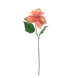 Kerstster | poinsettia | 65cm | roze